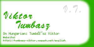 viktor tumbasz business card